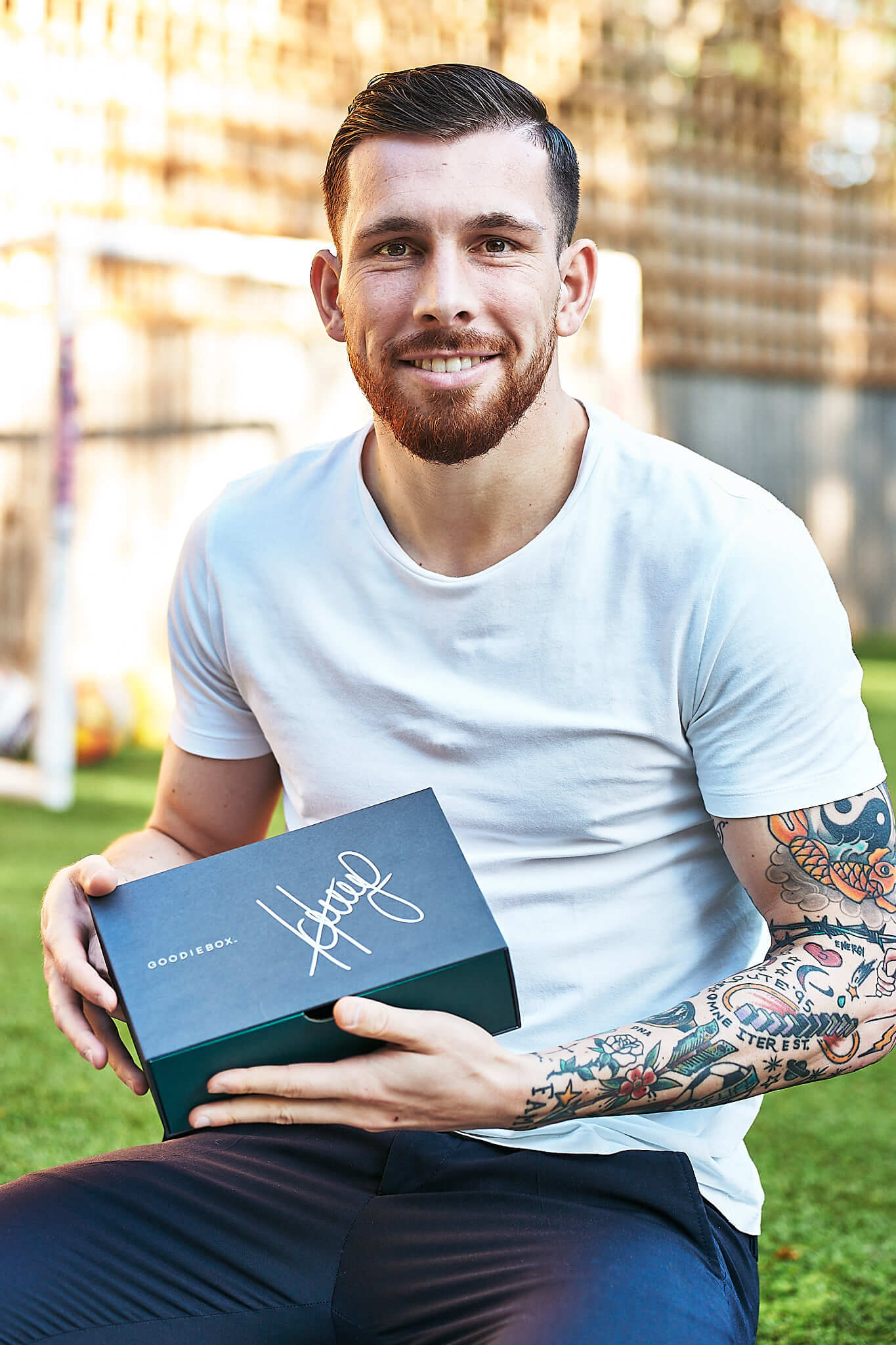 Filmplus-pierre-emil-hojbjerg-goodiebox-portrait Portrætbillede af Pierre-Emil- Højbjerg skudt for Goodiebox i London